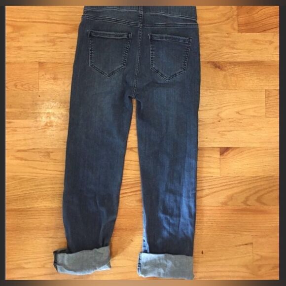 Liverpool size 2 jeggings cropped blue capri cuffed jeans - Picture 2 of 5